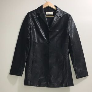 JONES NEW YORK Leather black size S